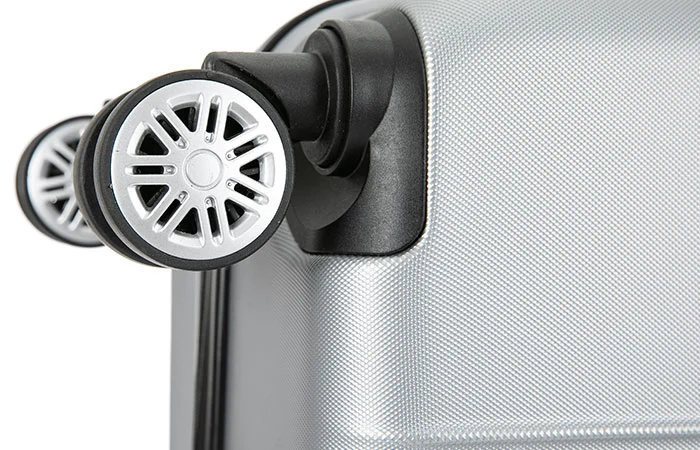 Faux Leather Strapped Abs Retro Luggage